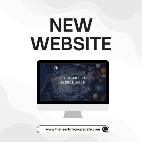 Web design and web development for cafe and bakery - The Heart of Europe Cafe