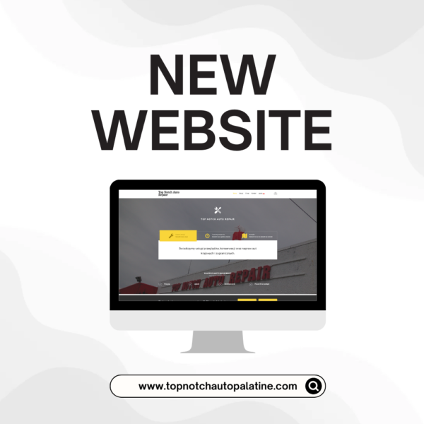 Web design and web development for auto mechanic - Top Notch Auto Repair