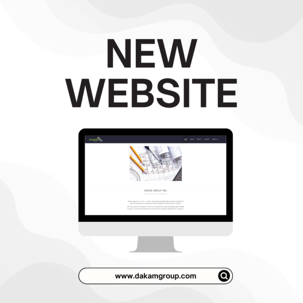 Web design and web development for construction company - Dakam Group
