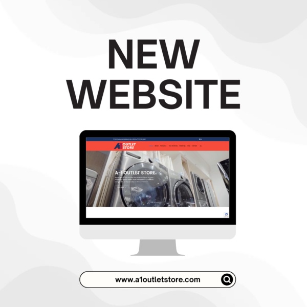 Web design and web development for appliance outlet store - A1 Outlet Store