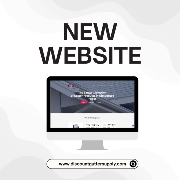 Web design and web development for building supplier - Discount Gutter Supply