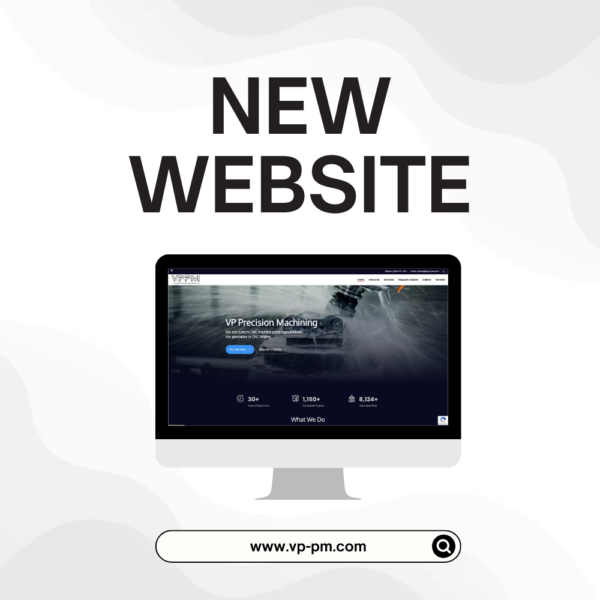 Web design and web development for machining shop - VP Precision Machining