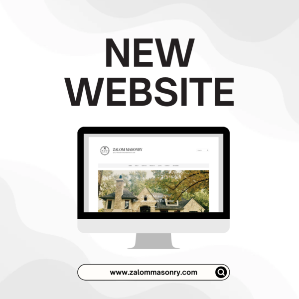 Web design and web development for construction company - Zalom Masonry