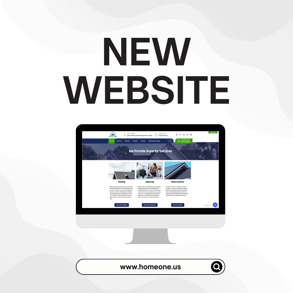 Web design and web development for construction and real estate company - Home One