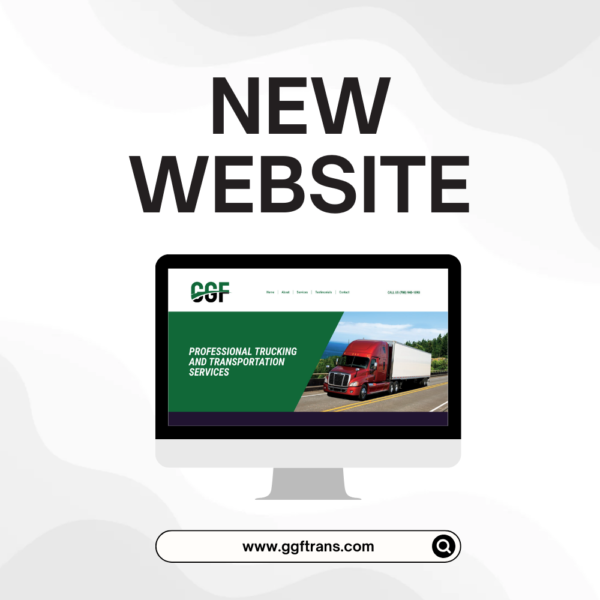 Web design and web development for transportation and trucking company - GGF