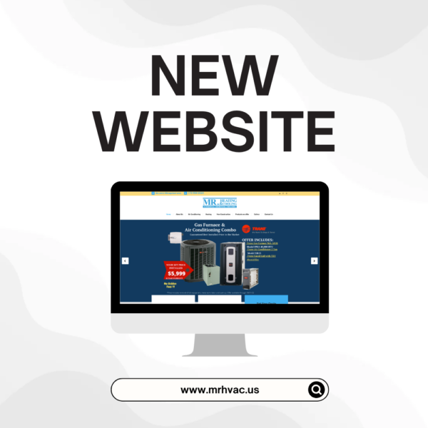 Web design and web development for heating and cooling company - Mr. Heating and Cooling
